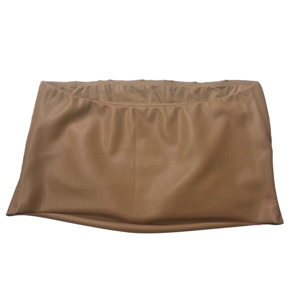 SKIMS Faux Leather Tube Top Sienna 3X - Picture 3 of 11